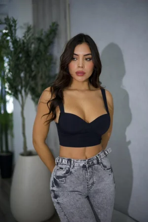 Jeans Wide Leg Fit Grigio - Vista 7