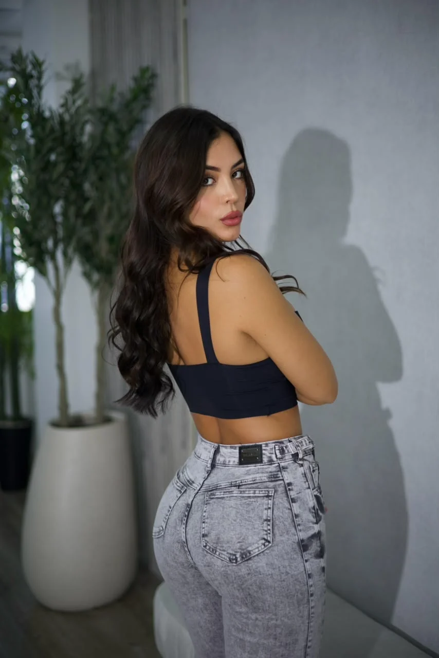 Jeans Wide Leg Fit Grigio - Vista 6